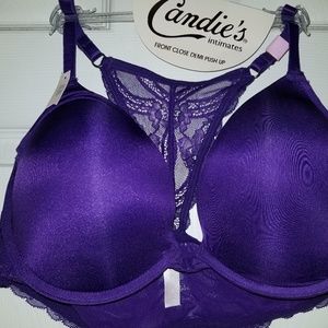 Front close demi push up bra